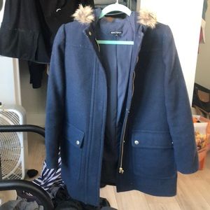 J. Crew navy city coat